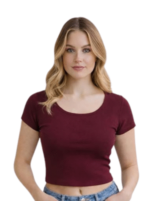Lycra Regular Crop Top Biowash