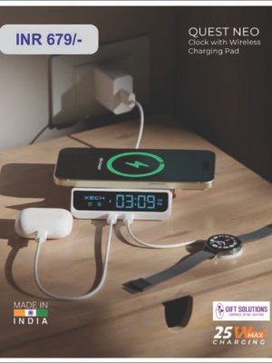 Clock with Wireless Charging Pad
