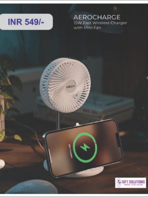 15W Fast Wireless Charger with Mini Fan