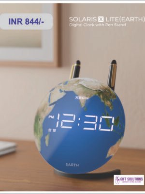Digital Clock with Pen Stand