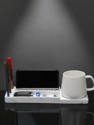 Brik Concrete Desk Organizer