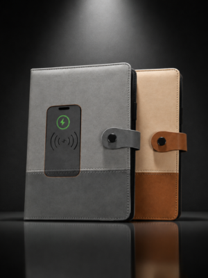 Nimble 8000 mAh Power Bank Notebook with 15W Wireless Charger
