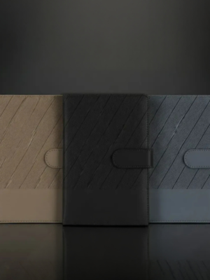 The Clerk Leatherette Notebook with Magnetic Flap
